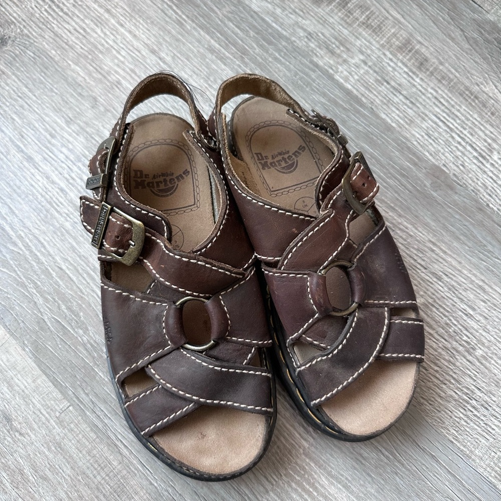 Brown dr. Martens sandal